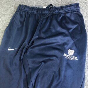 Nike Butler Bulldogs Joggers Mens Large Blue ThermaFit Sweatpants Gym Pockets